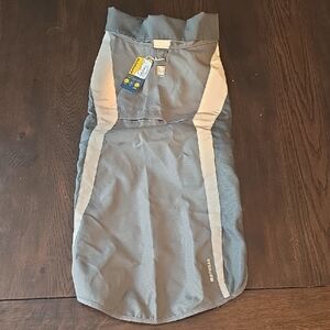 RuffWear Gray High-Visibility Pet Jacket with Reflective Trim